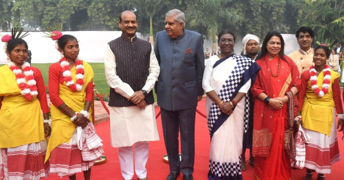 Birsa Munda Jayanti: President Murmu joins tribal dancers, VP Jagdeep Dhankar tries hands-on Drums